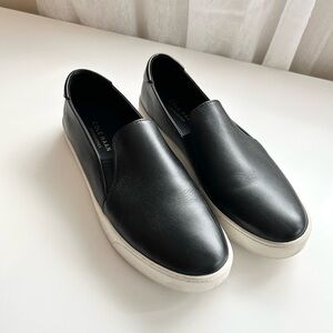Cole Haan leather black slip on sneakers size 9.5 grandpro spectator